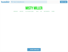 Tablet Screenshot of mistymiller.com